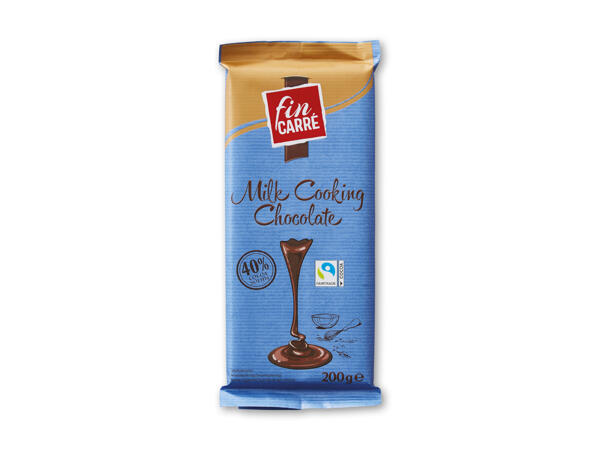 Lys kogechokolade