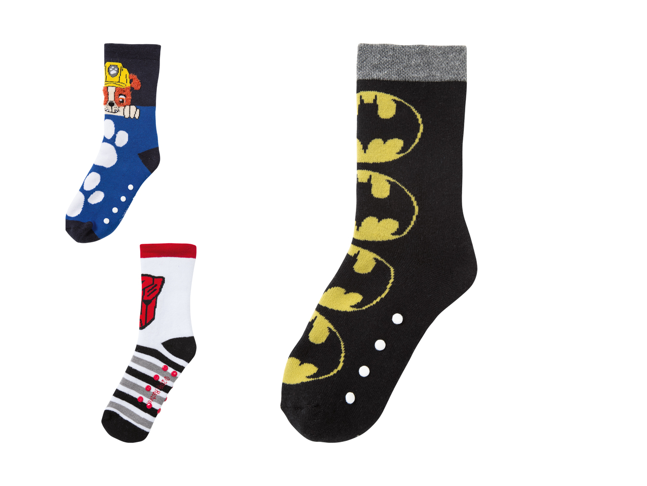 Chaussettes antidérapantes pour garçon, 2 paires1