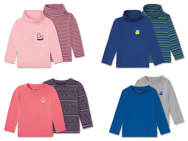 Kleinkinder Langarmshirt, 2 Stück