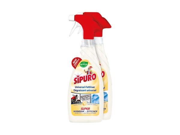 Dégraissant universel Sipuro, pack de 2