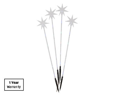 LED Solar Candy Cane Lights 4pk