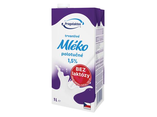 Bezlaktózové trvanlivé mléko 1,5%