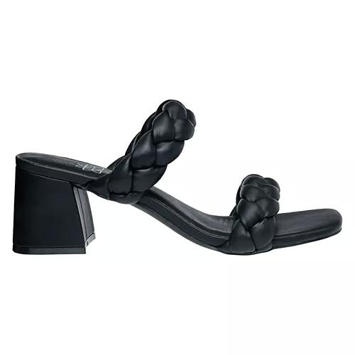 Ladies Fashion Heel Sandal - Black, 9