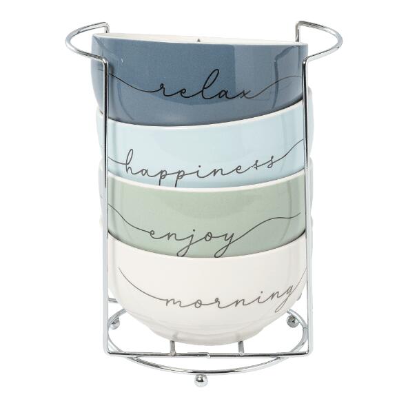 CROFTON(R) 				Mugs ou bol avec support, 4 pcs