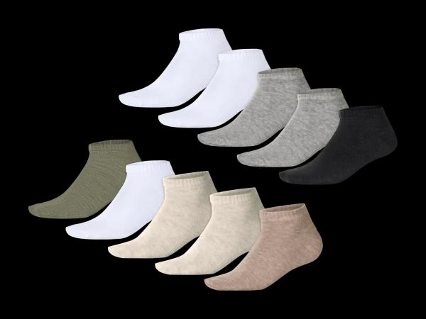 Damen/Herren Sneakersocken, 5 Paar