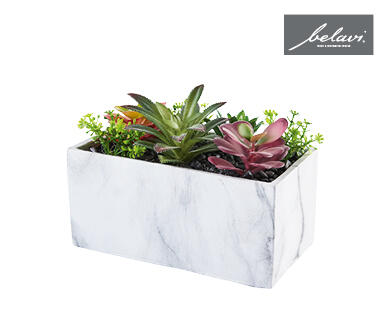 Artificial Succulents in Decorative Pots