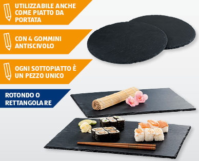 Set di sottopiatti in ardesia, 2 pezzi CROFTON(R)