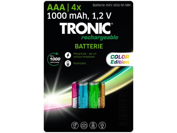 Rechargeable batteries, 4 pieces