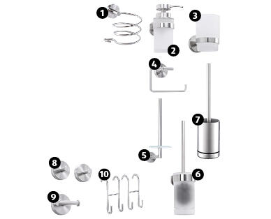 EASY HOME(R)
ACCESSOIRES DE SALLE DE BAIN EN ACIER INOXYDABLE