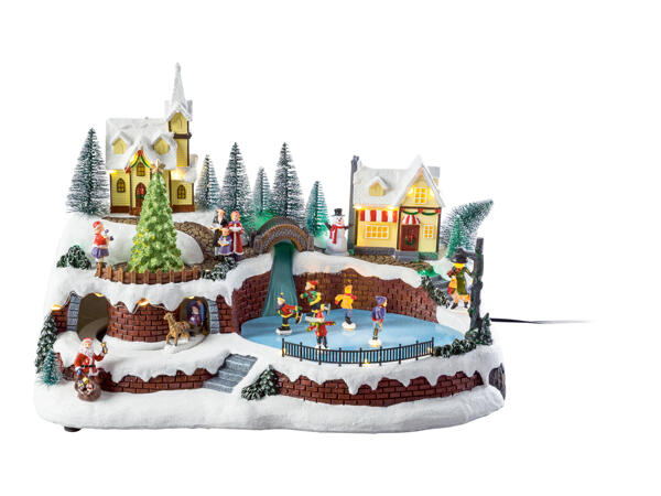 Livarno Home Animated Christmas Scene with LEDs & Music