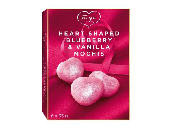 For You Heart Shaped Blueberry Mochis