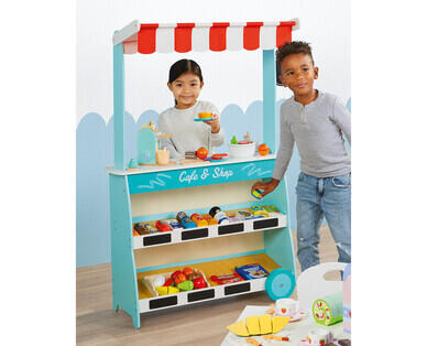Wooden Reversible Market Stand and Café