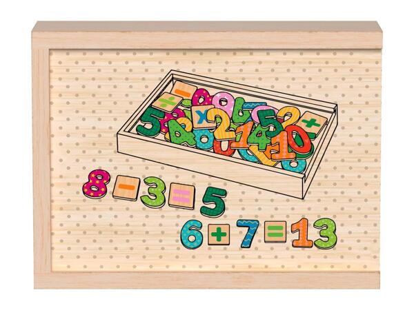Playtive Wooden Magnetic Shapes/​Number/​Letters