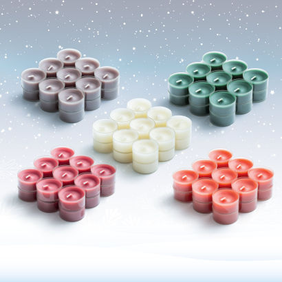 Bougies chauffe-plat parfumées, 18 pcs