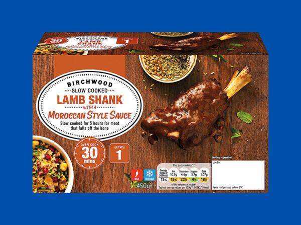Birchwood Lamb Shank with a Moroccan-Style Sauce