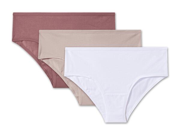 Damen Hipster/Slip, 3 Stück