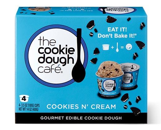 The Cookie Dough Cafe 
 Chocolate Chip or Cookies n Cream 4-Pack