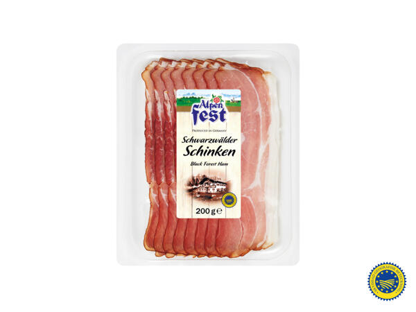 Skivad schwarzwaldskinka