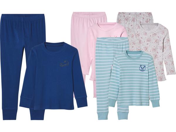 Ribbad pyjamas, set