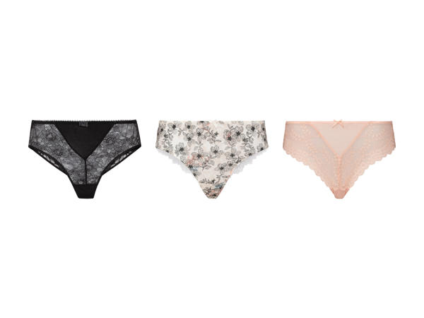 Slips brésiliens en dentelle pour femme, lot de 21