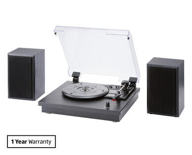 Turntable with Detachable Speakers