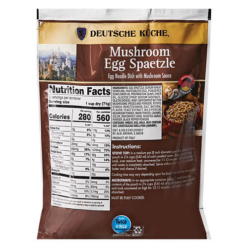 Mushroom Egg Spaetzle, 5 oz