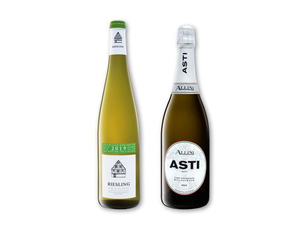 Riesling d'Alsace eller Asti Spumante