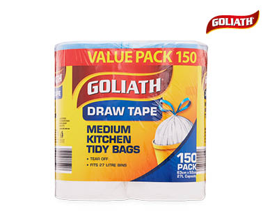 Kitchen Tidy Bags 150pk or Garbage Bags 100pk