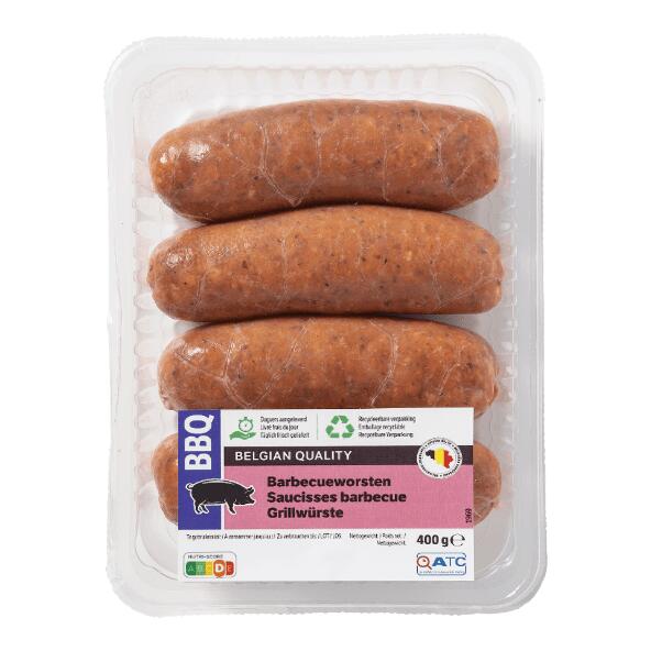 BBQ(R) 				Saucisses pour barbecue, 4 pcs