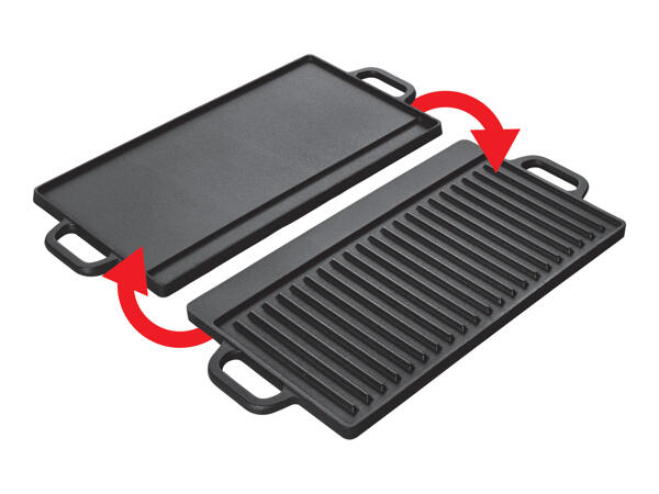 Grillmeister Cast Iron Griddle / Grill Pan