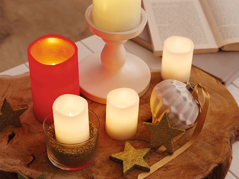 MELINERA LED Real Wax Candles