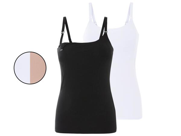 Nursing vest tops, 2 pieces