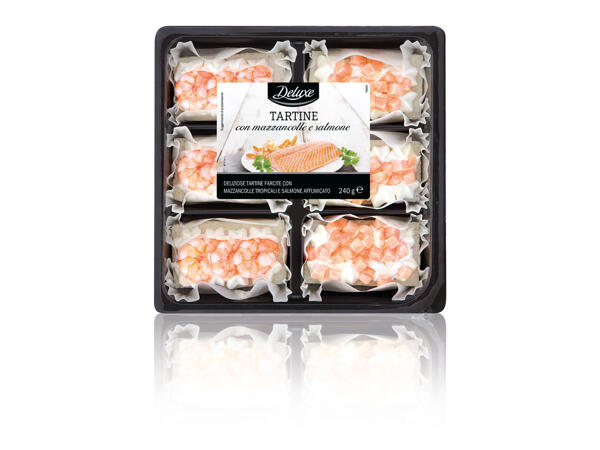 Prawn and Salmon Canapés