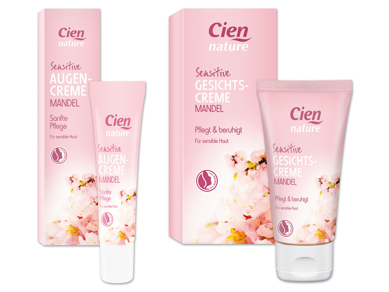 CIEN NATURE Sensitive Gesichts-/Augencreme Mandel