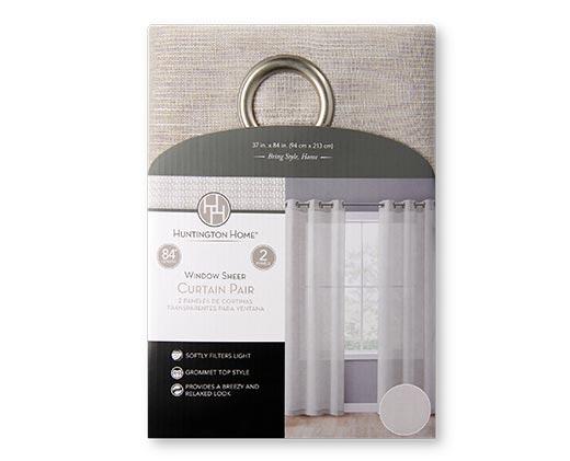 Huntington Home Window Sheer Curtain Pair