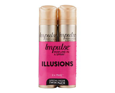 Impulse Body Spray Aerosol Deodorant 2 x 50g
