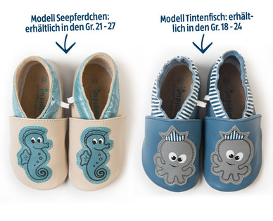 IMPIDIMPI Baby-/Kleinkinder-Hausschuhe aus Leder