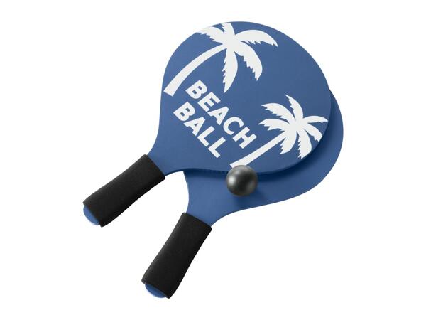 Crivit Blue Beach Bat & Ball Set