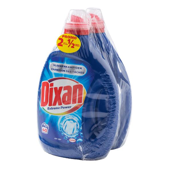 Dixan vloeibaar wasmiddel Extreme Power, 2-pack