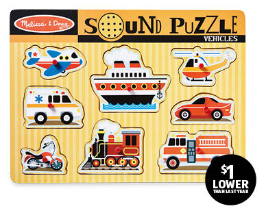 Melissa & Doug Sound Peg Puzzles