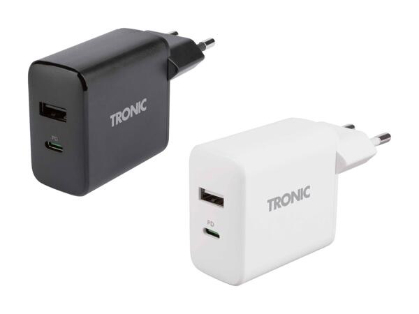 TRONIC(R) Dobbelt USB-oplader