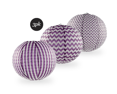 BALL LANTERNS 3PK