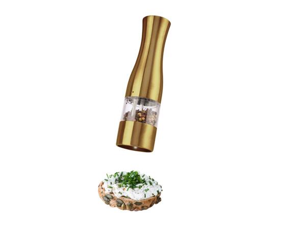 Silvercrest Kitchen Tools Electric Salt Or Pepper Mill - Golden