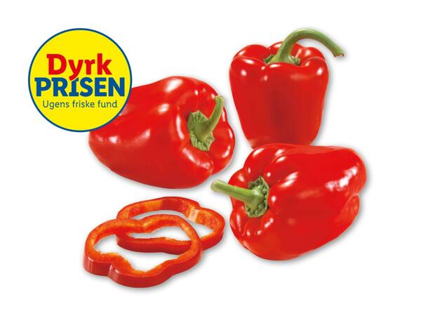 Rød peberfrugt