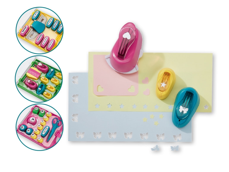 Crelando Kids' Paper Hole Punch Set