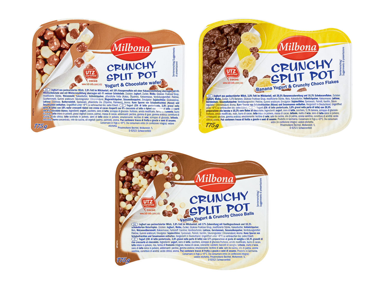 Yogourt à deux compartiments