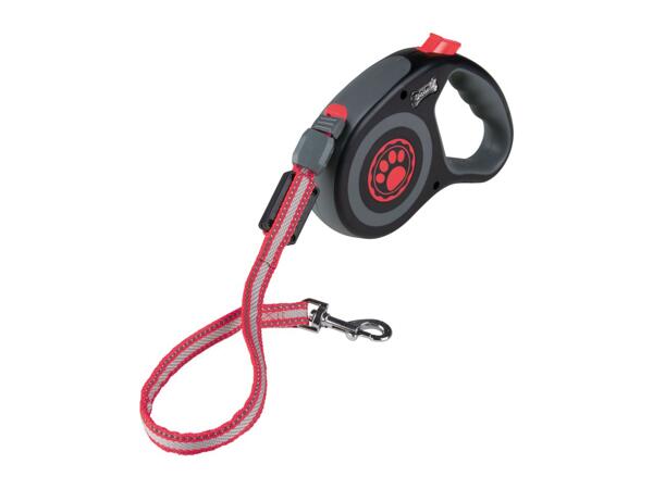 Zoofari LED Light-Up Retractable Lead - Red