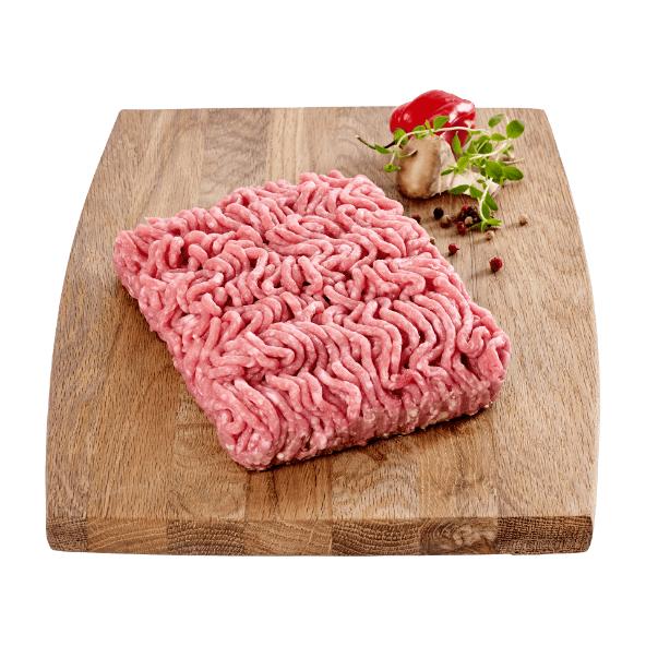 Hakket kød af dansk gris og kalv