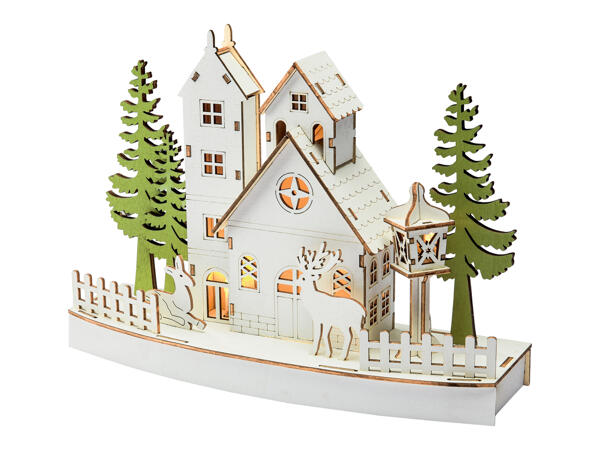 LED Wooden Christmas Scene