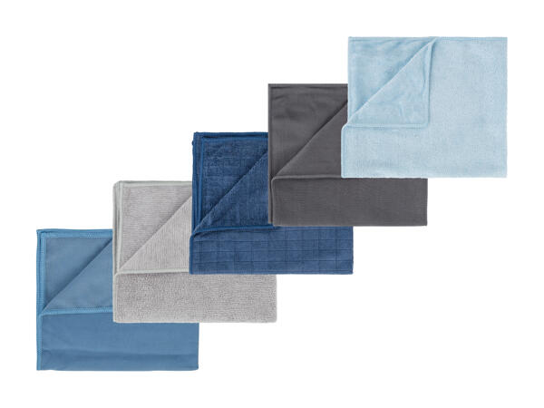Chiffons en microfibre, lot de 5